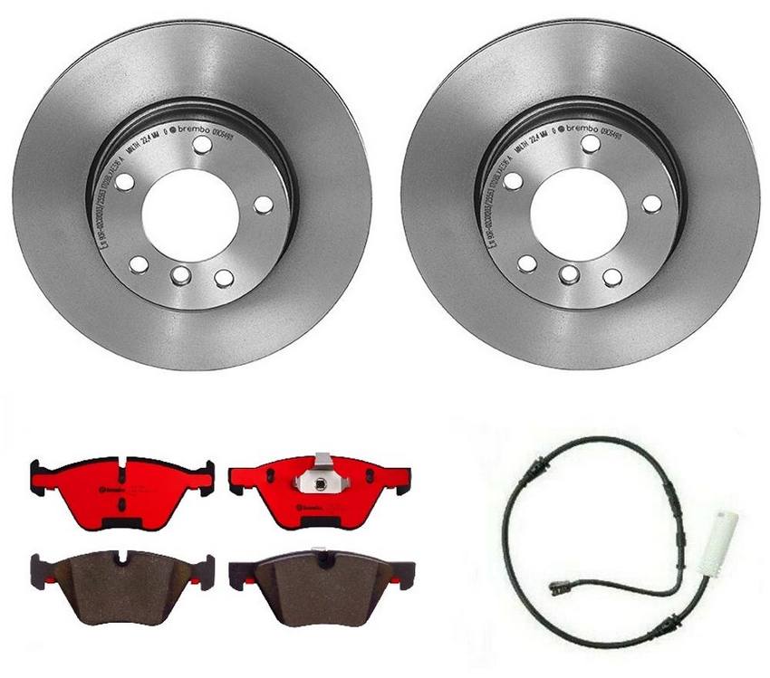 Brembo Brake Pads and Rotors Kit - Front (300mm) (Ceramic)